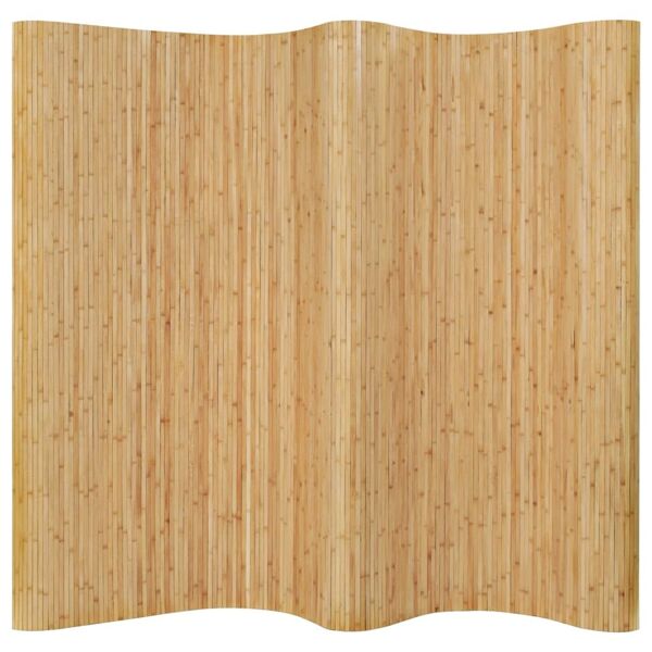 vidaxl pannello divisore per la stanza in bambù naturale 250x165 cm
