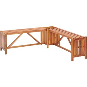 vidaXL Panca Giardino Angolare e Fioriera 117x117x40cm Massello Acacia