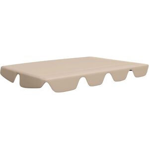 vidaXL Baldacchino per Dondolo Giardino Beige 188/168x145/110 cm