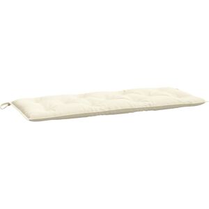 vidaXL Cuscino per Panca Bianco Crema 120x50x7 cm in Tessuto Oxford