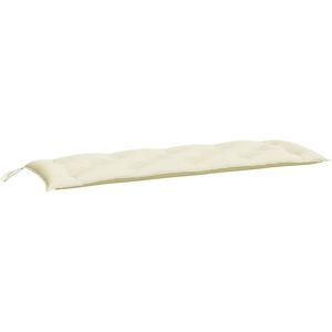 vidaXL Cuscino per Panca Bianco Crema 150x50x7 cm in Tessuto Oxford