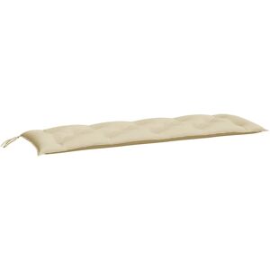 vidaXL Cuscino per Panca Beige 150x50x7 cm in Tessuto Oxford