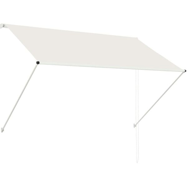 vidaxl tenda da sole retrattile 200x150 cm crema