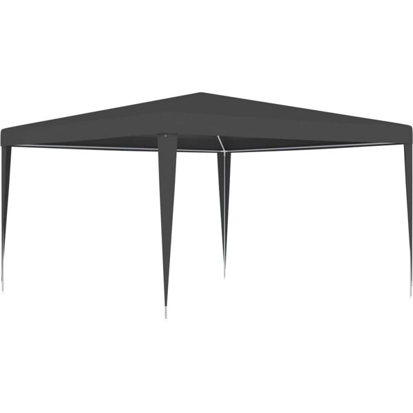 vidaxl gazebo professionale 4x4 m antracite 90 g/m²