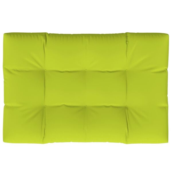 vidaxl cuscino per pallet verde brillante 120x80x12 cm in tessuto