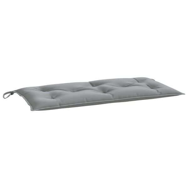 vidaxl cuscino per panca grigio 100x50x7 cm in tessuto oxford