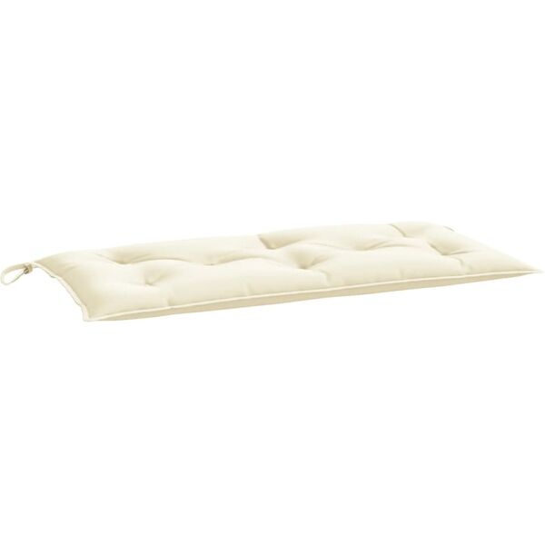 vidaxl cuscino per panca bianco crema 100x50x7 cm in tessuto oxford