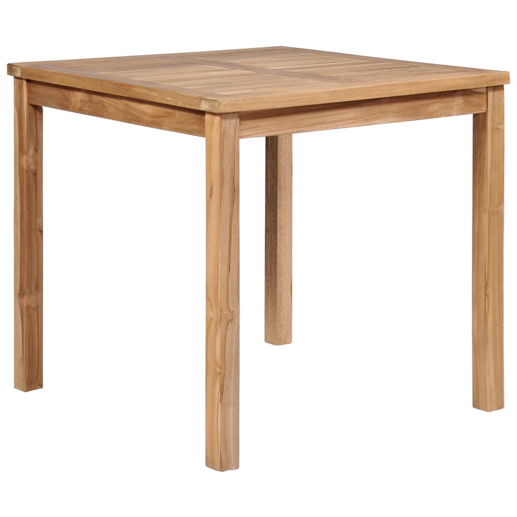 vidaxl tavolo da giardino 80x80x77 cm in legno massello di teak