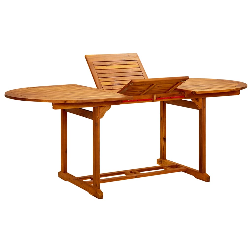 vidaxl tavolo da giardino 200x100x75 cm in legno di acacia