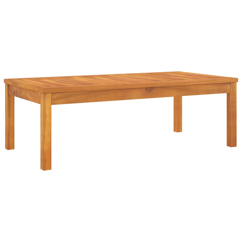 vidaxl tavolino da salotto 100x50x33 cm in legno massello di acacia