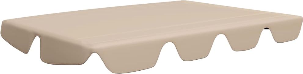 vidaxl baldacchino per dondolo giardino beige 188/168x145/110 cm