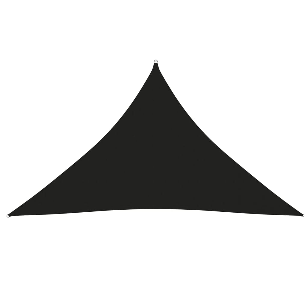 vidaxl parasole a vela oxford triangolare 3,5x3,5x4,9 m nero