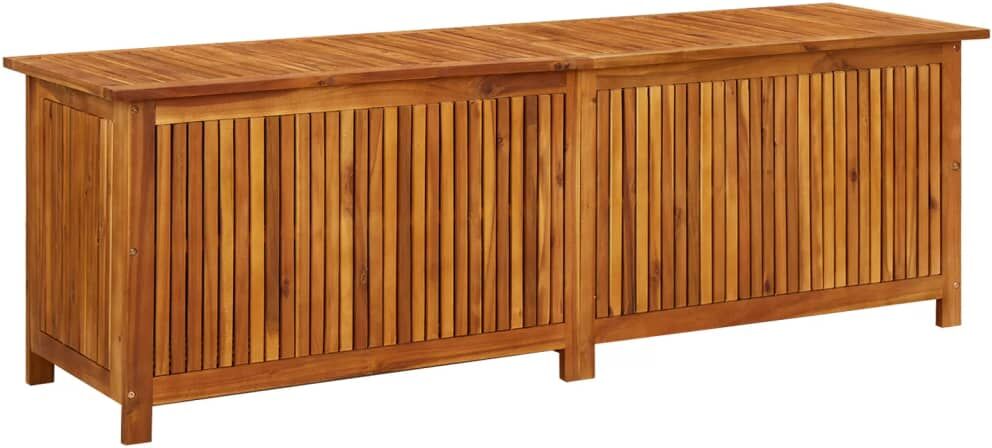 vidaxl contenitore da giardino 175x50x58cm in legno massello di acacia