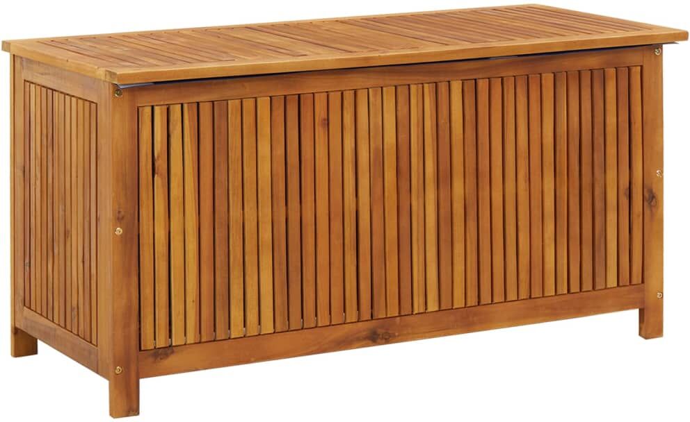 vidaxl contenitore da giardino 113x50x58cm in legno massello di acacia