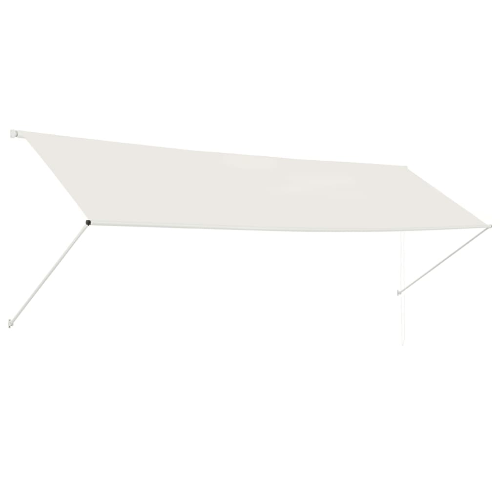 vidaXL Tenda da Sole Retrattile 400x150 cm Crema