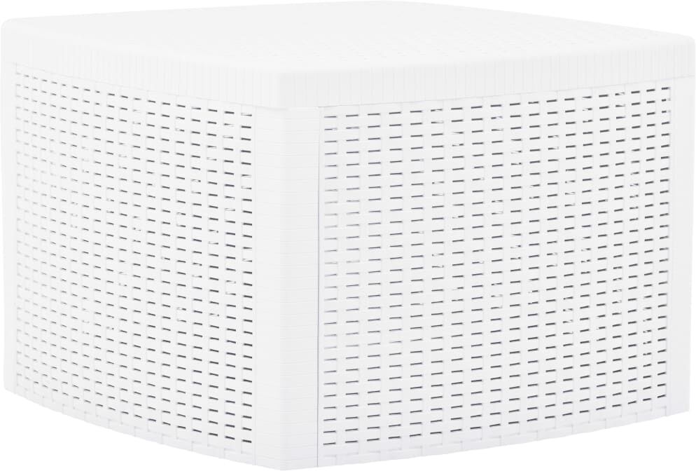 vidaXL Tavolino Bianco 54x54x36,5 cm in Plastica