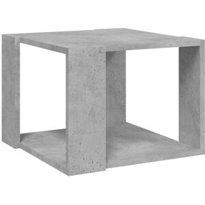 vidaXL Tavolino da Salotto Grigio Cemento 40x40x30cm Legno Multistrato