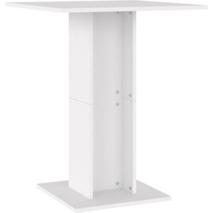 vidaXL Tavolo da Bistrot Bianco 60x60x75 cm in Legno Multistrato