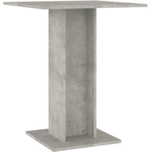 vidaXL Tavolo da Bistrot Grigio Cemento 60x60x75 cm Legno Multistrato