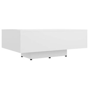 vidaXL Tavolino da Salotto Bianco 85x55x31 cm in Legno Multistrato