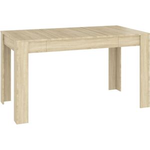 vidaXL Tavolo da Pranzo Rovere Sonoma 140x74,5x76 cm Legno Multistrato