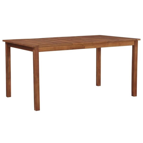 vidaxl tavolo da giardino 150x90x74 cm in massello di acacia