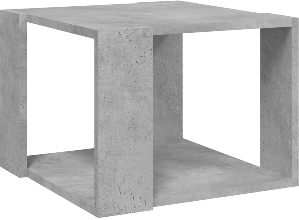 vidaxl tavolino da salotto grigio cemento 40x40x30cm legno multistrato