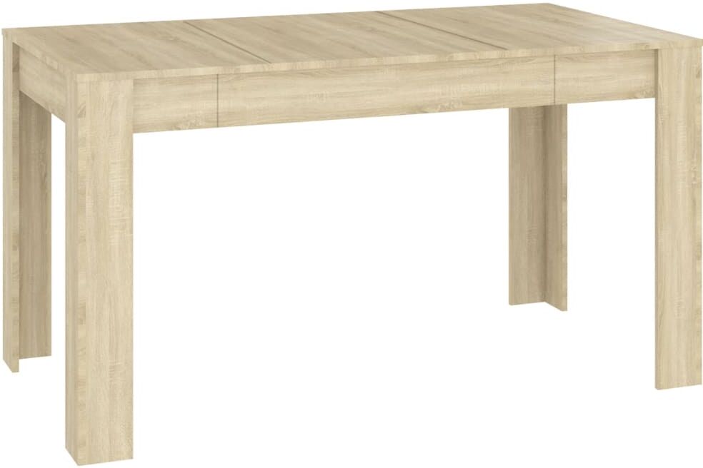 vidaxl tavolo da pranzo rovere sonoma 140x74,5x76 cm legno multistrato