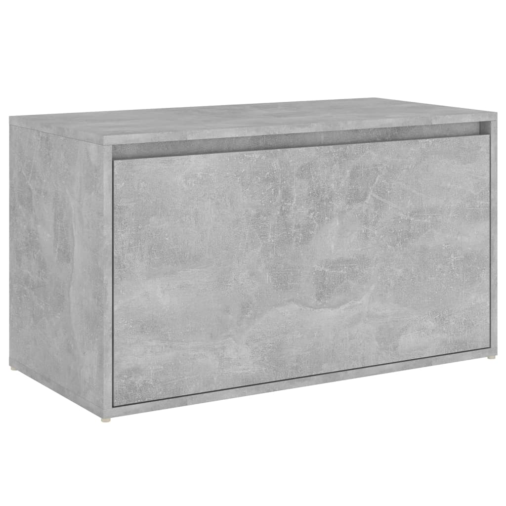 vidaxl panca da ingresso 80x40x45 cm grigio cemento in truciolato