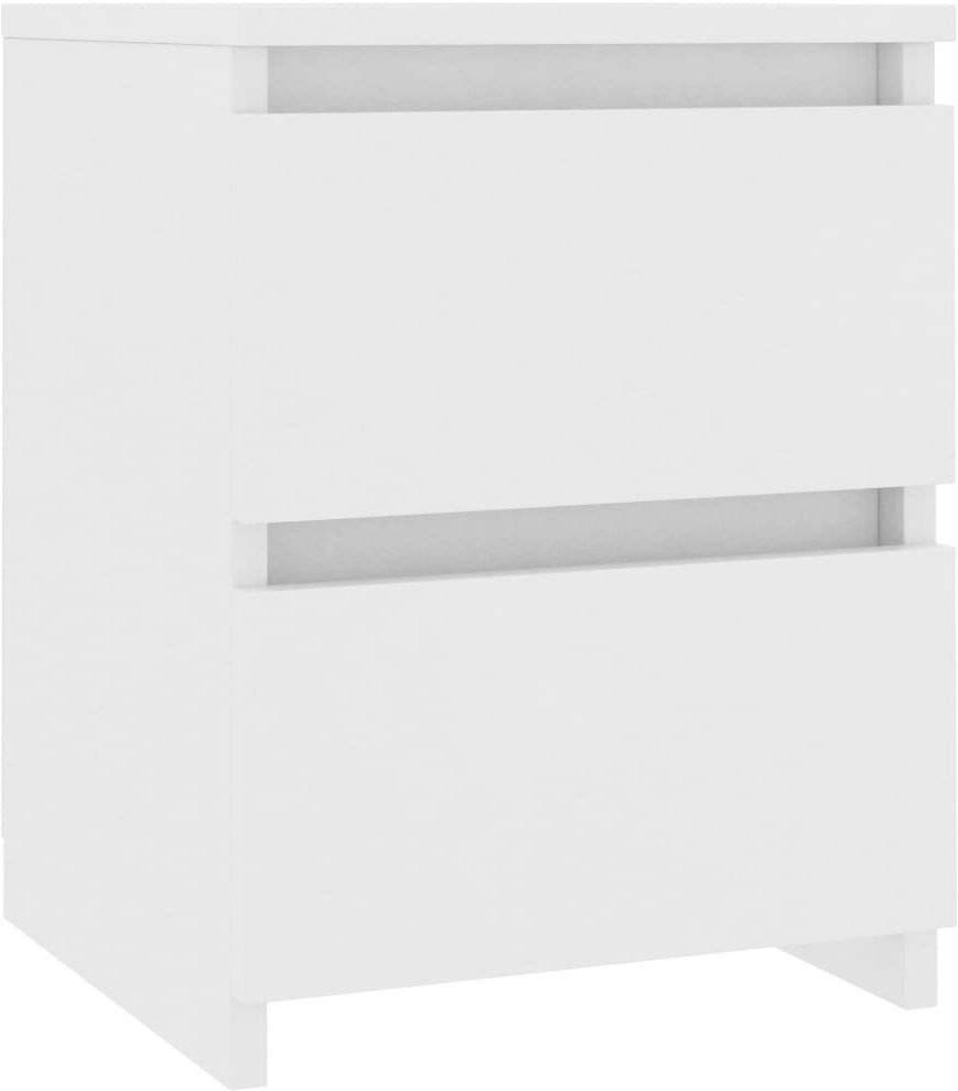 vidaXL Comodino Bianco 30x30x40 cm Legno Ingegnerizzato