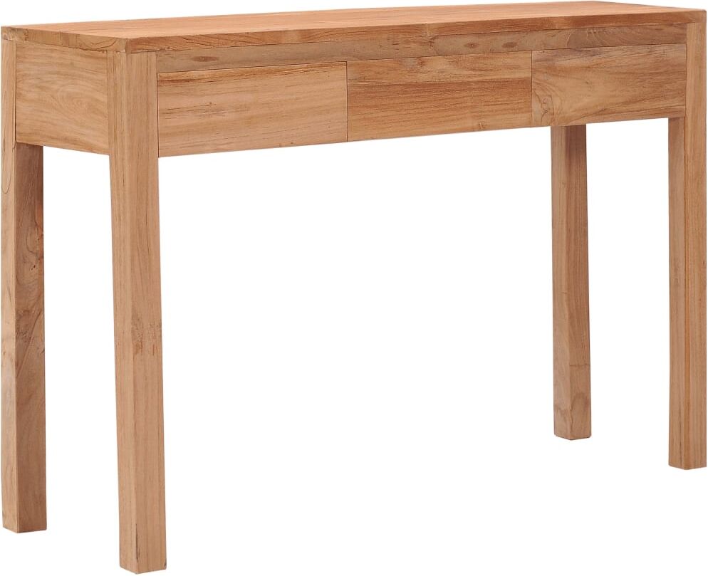 vidaXL Tavolo Consolle 110x35x75 cm in Legno Massello di Teak