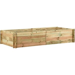 vidaXL Fioriera Giardino Letto Vegetale in Legno di Pino 197x100x40cm