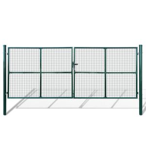 vidaXL Cancello a Rete per Giardino 415 x 200 cm / 400 x 150 cm