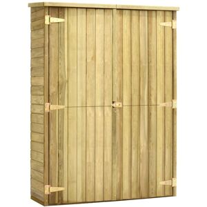 vidaXL Rimessa Attrezzi da Giardino 123x50x171cm in Pino Impregnato