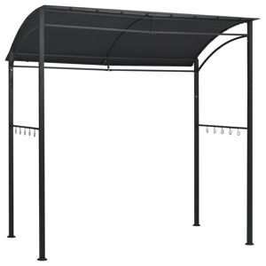 vidaXL Gazebo per Barbecue 215x150x220 cm Antracite in Acciaio