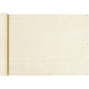 vidaXL Schermo Frangivista per Balconi Crema 75x300 cm in HDPE