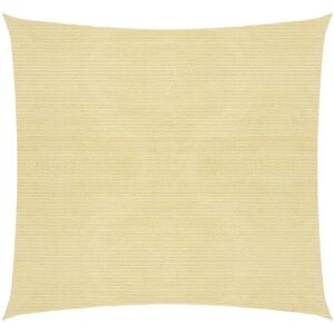 vidaXL Vela Parasole 160 g/m² Beige 4x4 m in HDPE