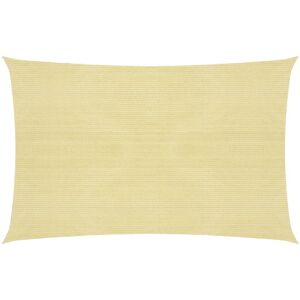 vidaXL Vela Parasole 160 g/m² Beige 2x3,5 m in HDPE