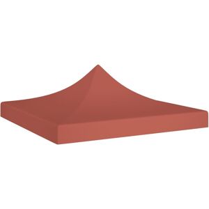 vidaXL Tetto per Tendone per Feste 3x3 m Terracotta 270 g/m²