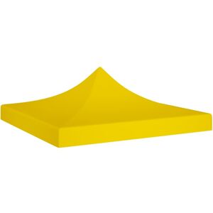 vidaXL Tetto per Tendone per Feste 3x3 m Giallo 270 g/m²