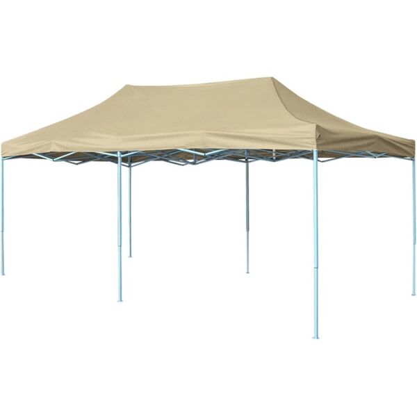 vidaxl tenda pieghevole pop-up 3x6 m bianco crema