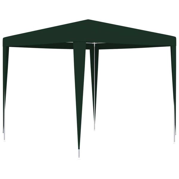 vidaxl gazebo professionale 2,5x2,5 m verde 90 g/m²