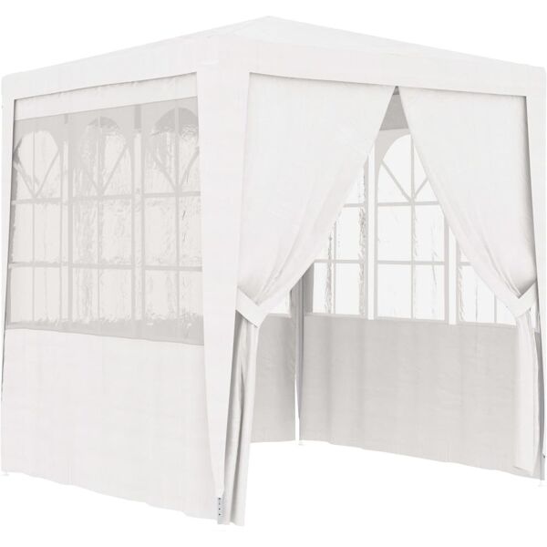 vidaxl gazebo professionale con pareti 2x2 m bianco 90 g/m²