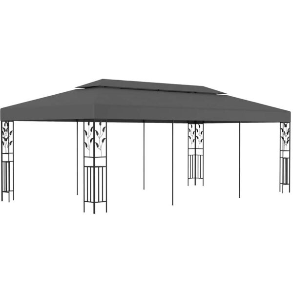 vidaxl gazebo 3x6 m antracite