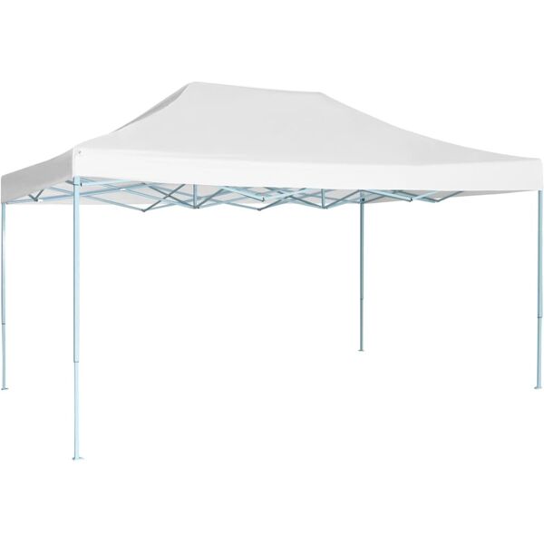 vidaxl tenda per feste pieghevole 3x4,5 m bianca