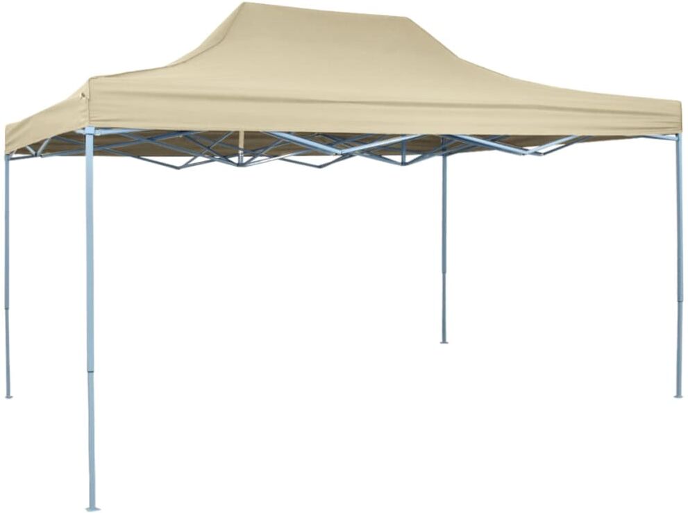 vidaxl tenda pieghevole pop-up 3x4,5 m bianco crema