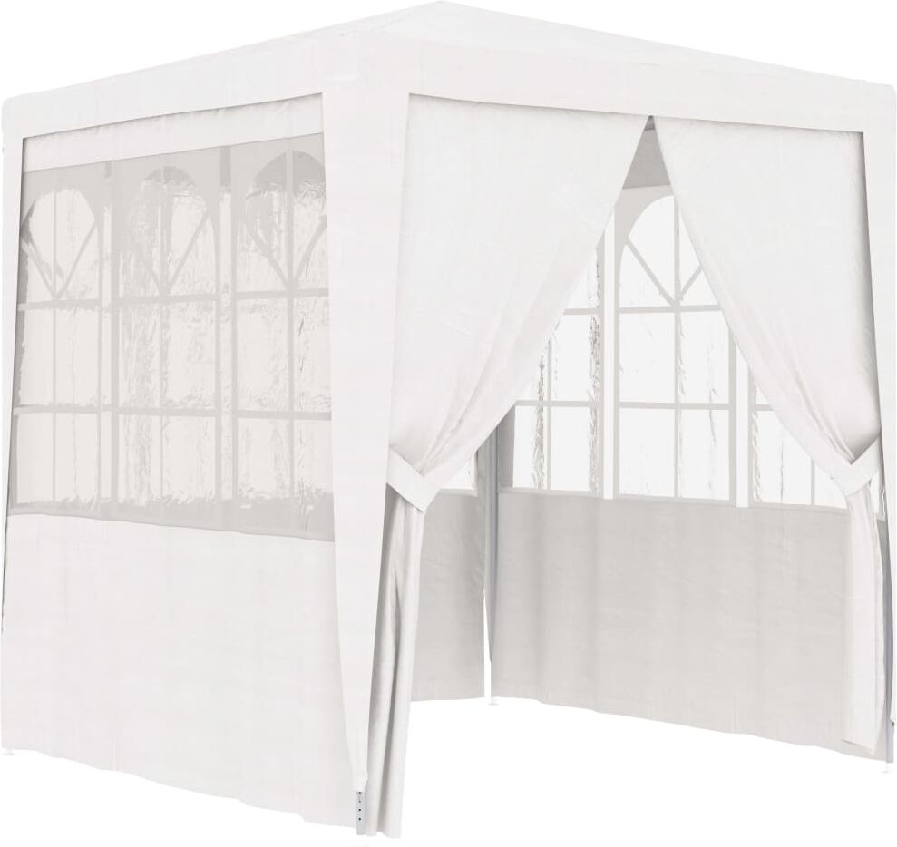 vidaxl gazebo professionale con pareti 2x2 m bianco 90 g/m²