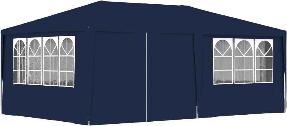 vidaxl gazebo professionale con pareti 4x6 m blu 90 g/m²