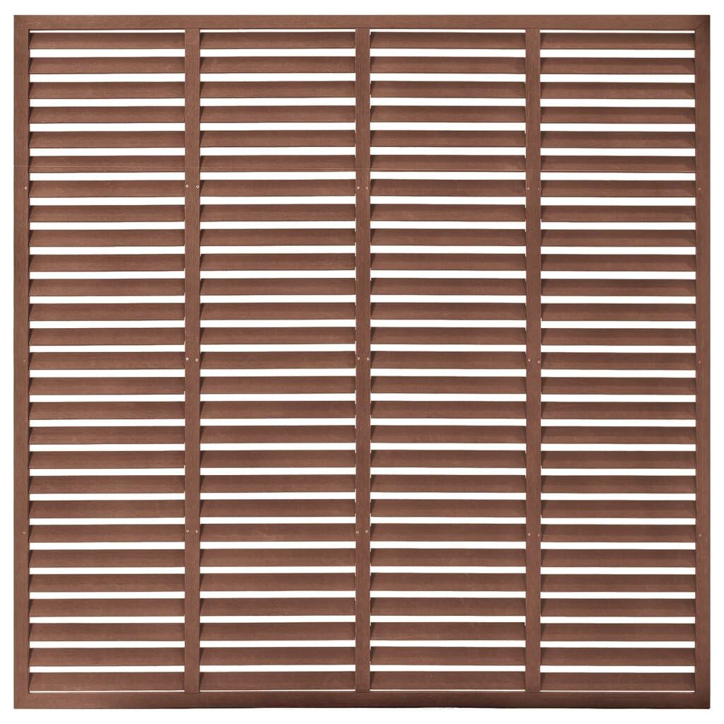 vidaxl recinzione a persiana in wpc 180x180 cm marrone