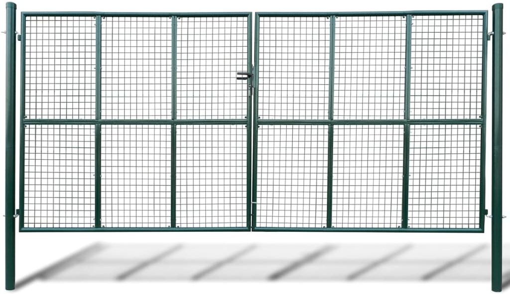 vidaXL Cancello in Rete per Giardino 415 x 250 cm / 400 x 200 cm